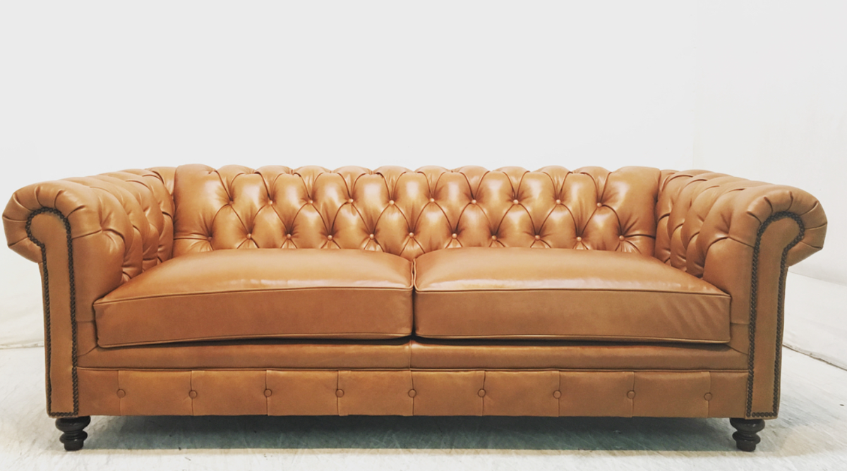 2 cushion leather sofa