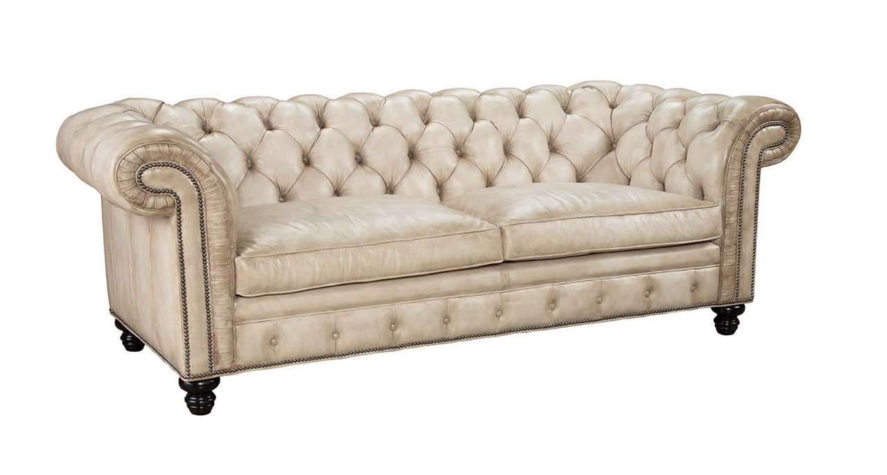 comfortabel zuiden Injectie Amsterdam Chesterfield Tufted Leather Sofa Sleeper , American Heritage  Custom Leather-Made in the USA-LeatherShoppes.com