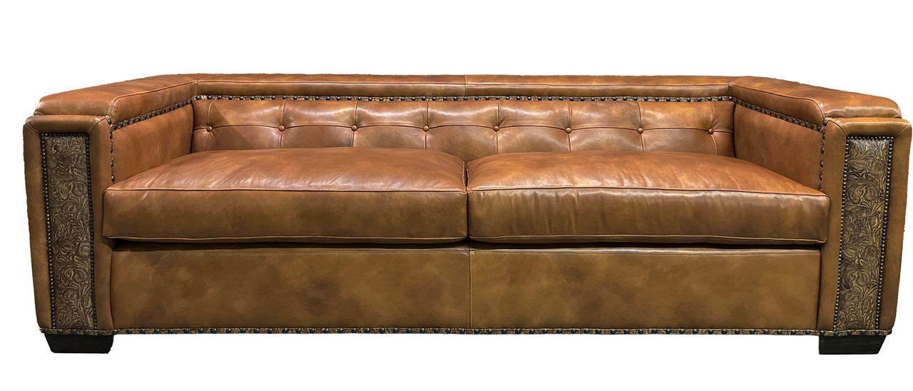 Bobs leather couch cheap