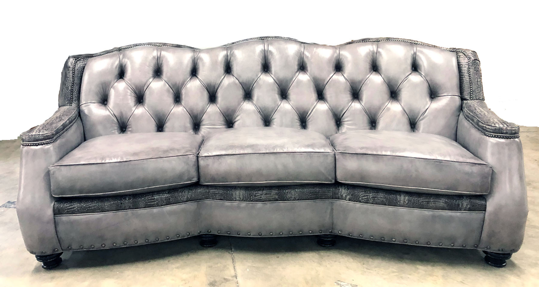 Chatsworth Leather Sofa , American Heritage Custom Leather Made in USA