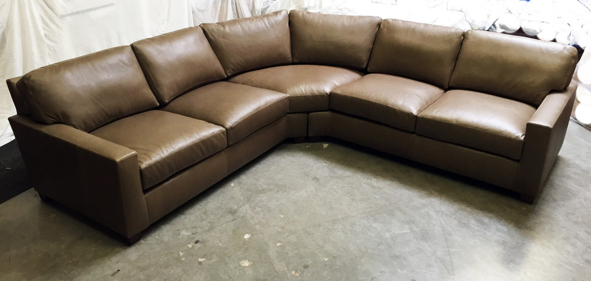 Giselle (Maxwell) Leather Sectional Sale of American Heritage Custom