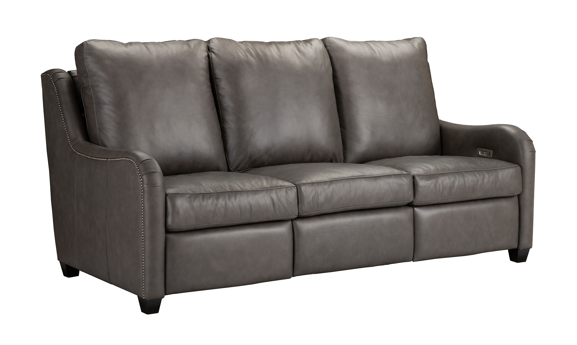 Jasper Zero Wall Power Leather Sofa Recliner, American Heritage Leather