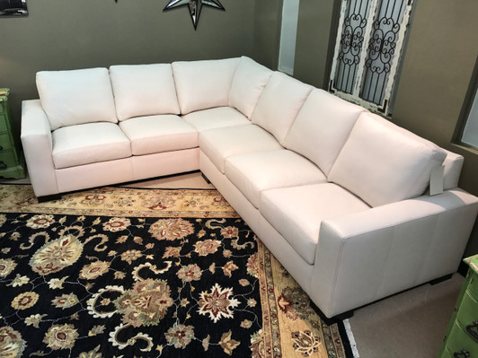 Western Wrangler Leather Sectional, American Heritage Custom Leather-Made  in the USA 