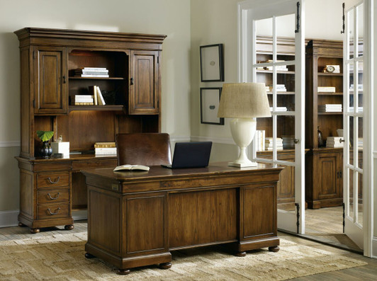 Hooker Furniture Home Office Telluride 76'' Executive Desk w/Wood