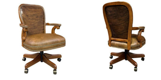 A. H. Wentworth Office Chair by Bob Timberlake-  Leather as Shown
