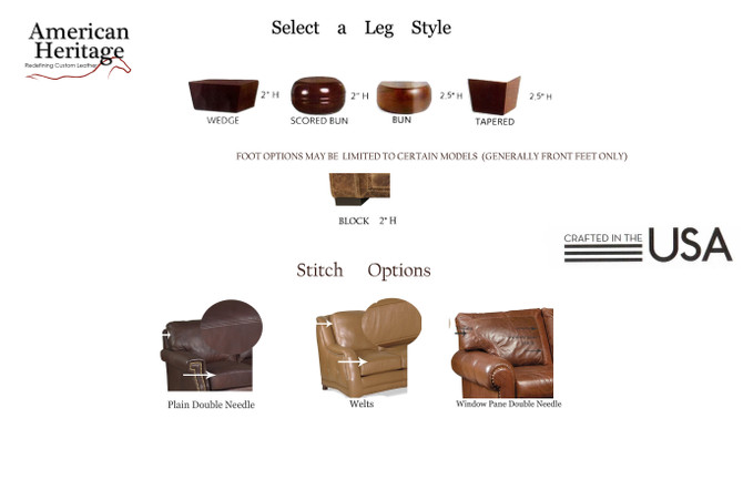 American Heritage Ottomans for Sofa groups