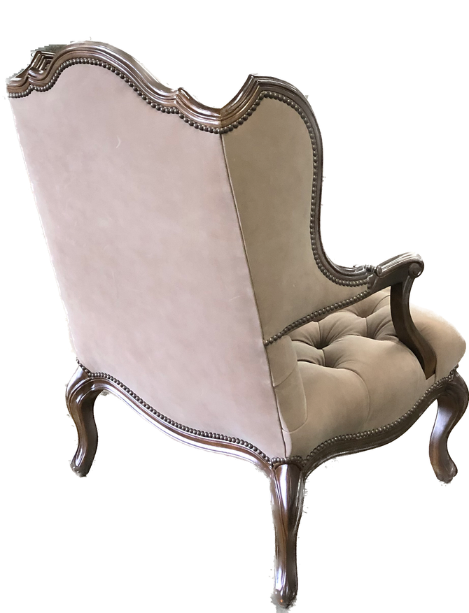 American Heritage  Castle Carved Accent  Chair