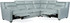 Bradington-Young 201 Raymond  Head/ Seat Recliner Sectional