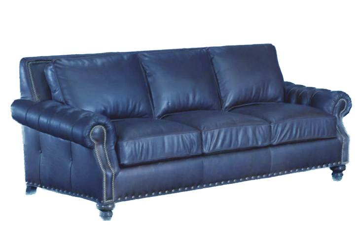 London Leather Sofa , American Heritage Custom Leather Made in USA