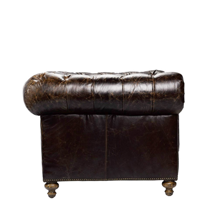 American Heritage English Cigar Club  118" Chesterfield Sofa