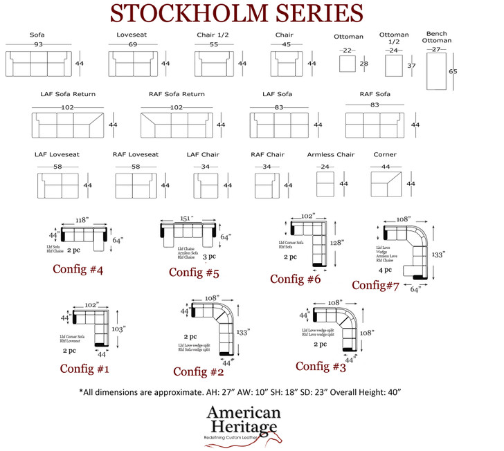 American Heritage Stockholm Sofa