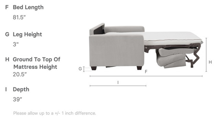 Palliser Cloud Z Kildonan 40526 Sofa Sleeper