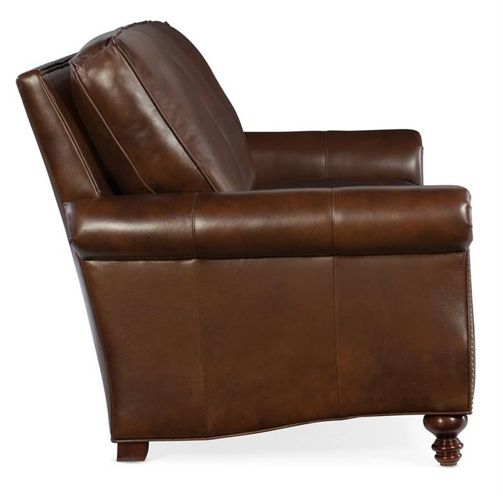 Bradington-Young 579 Reddish Sofa Leather