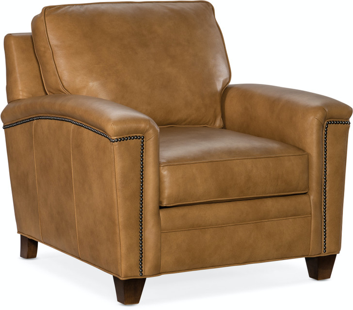 Bradington-Young 448M Oliver Leather Chair/Ottoman-Special -3 colors