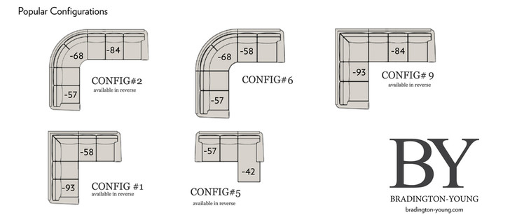 Bradington-Young 220 Warner Arm Sectional