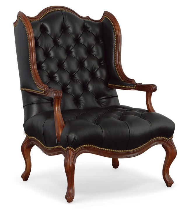 American Heritage  Castle Carved Accent  Chair