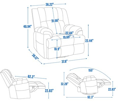 Recliner by Size