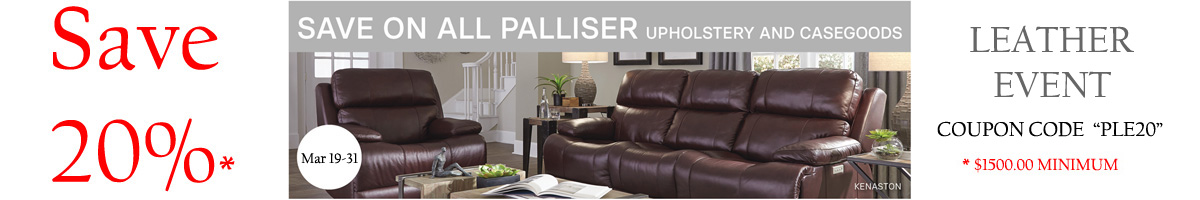 Palliser Leather Sectional Event SALE