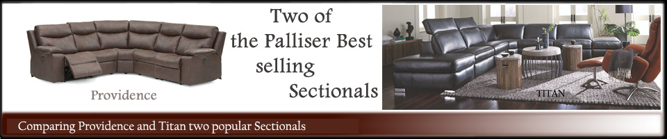 Compare Palliser Leather Titan and Providence Sectionals