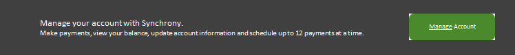 Manage your account with Synchrony link