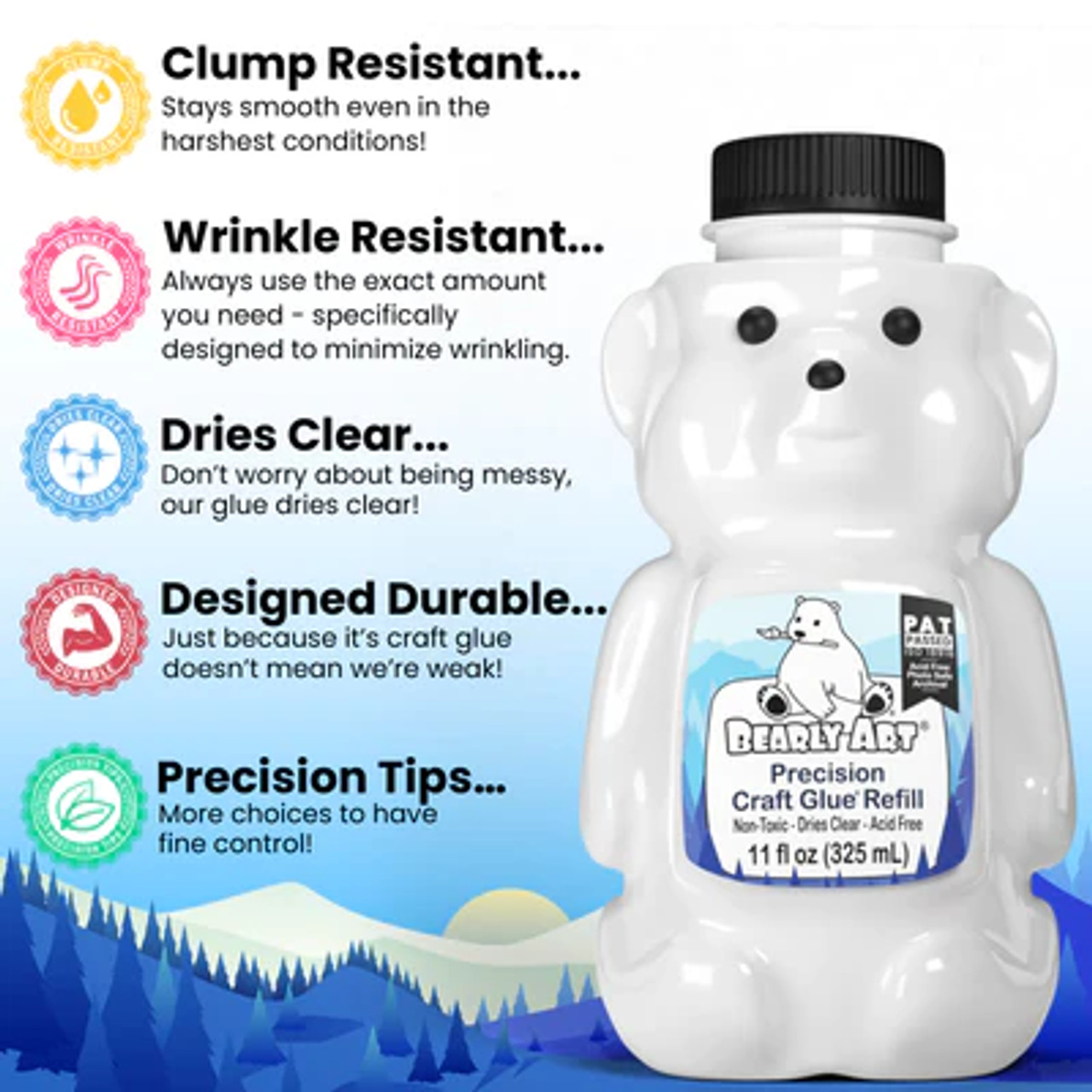 Bearly Art Precision Craft Glue - THE REFILL - Quick Quotes Scrapbook  Company