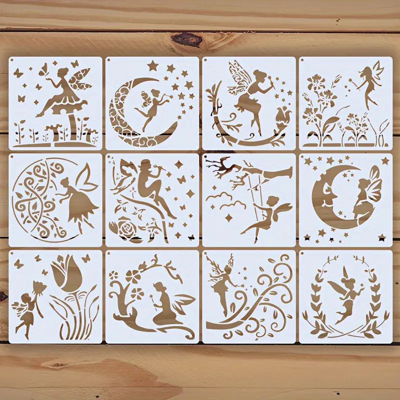 12 Flower Fairy Stencils - Quick Quotes Scrapbook Company 12-flower-fairy-stencils-quick-quotes-scrapbook-company