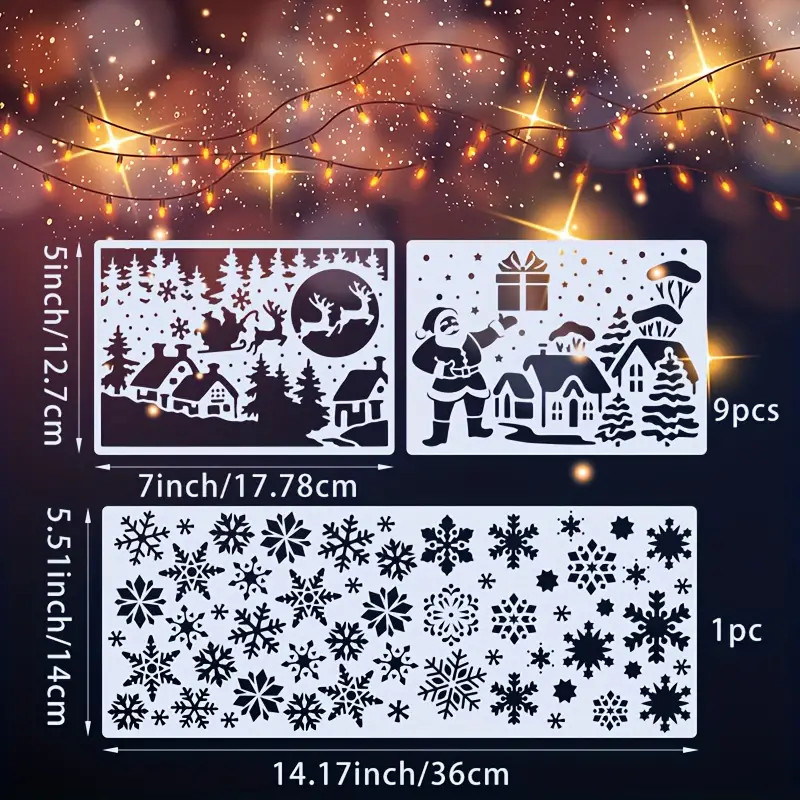 snow stencil