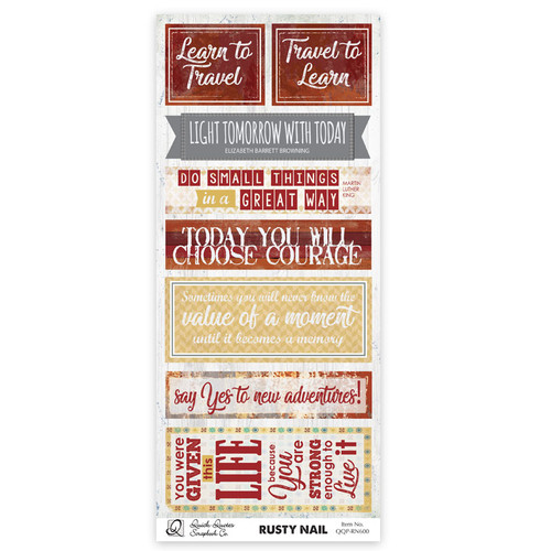 Rusty Nail Quotes & Phrases Strip