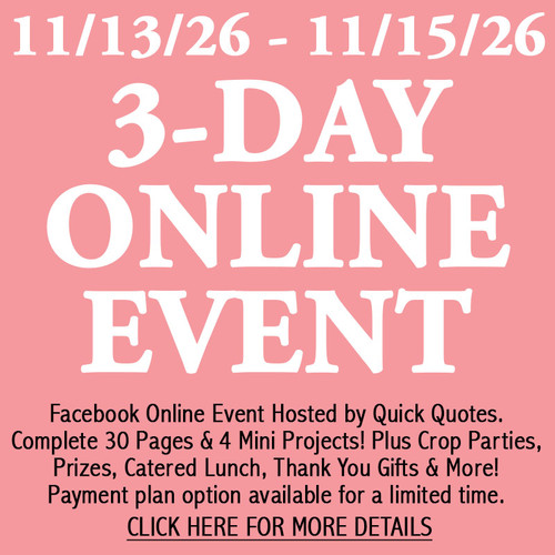 3 Day Scrapbook Weekend - ONLINE