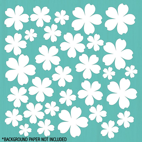 Flower 1 Cardstock Cut Out Embellishments