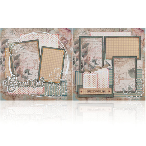 Beautiful - (2) 12" x 12" Page Layouts Beautiful - (2) 12" x 12" Page Layouts