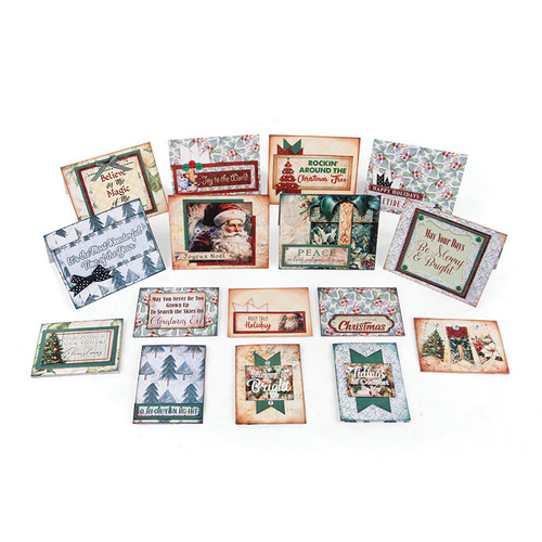 PRE-ORDER | November Add On 3: Vintage Print Holiday Cards -  (8) Large Cards (8) Small Cards PRE-ORDER | November Add On 3: Vintage Print Holiday Cards -  (8) Large Cards (8) Small Cards