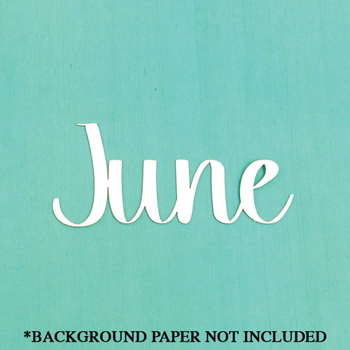 June Cardstock Cut Out Embellishment June Cardstock Cut Out Embellishment