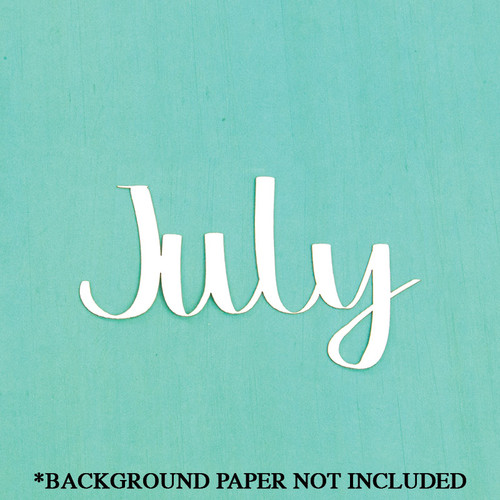 July Cardstock Cut Out Embellishment July Cardstock Cut Out Embellishment