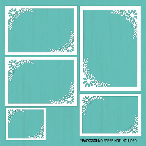 5 Frames Cardstock Cut Out Embellishment