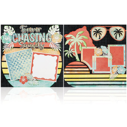 PRE-ORDER | July Add On 2: Forever Chasing Sunsets - (2) 12" x 12" Page Layouts