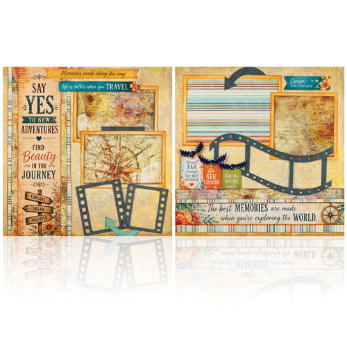 PRE-ORDER | September Add On 1: Say Yes to New Adventures  -  (2) 12" x 12" Page Layouts