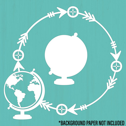 Earth Cardstock Cut Out Embellishment
