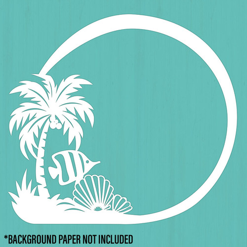 Ocean Cardstock Cut Out Embellishment