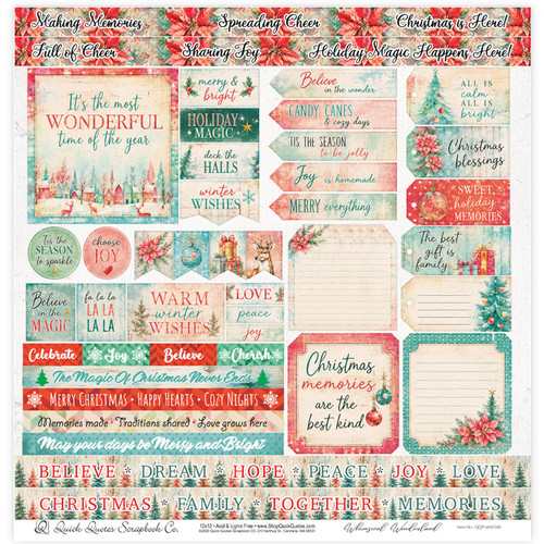 Whimsical Wonderland 12" x 12" Quotes & Phrases