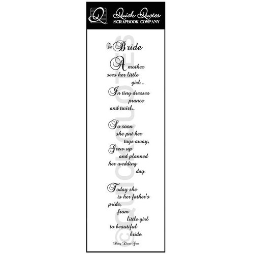 The Bride Vellum Strip