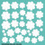 Flower 2 Cardstock Cut Out Embellishments