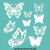 Butterflies Cardstock Cut Out Embellishments