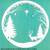 Deer Circle White Cardstock Cut Out Embellishment
