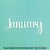 January Cardstock Cut Out Embellishment January Cardstock Cut Out Embellishment