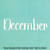 December Cardstock Cut Out Embellishment