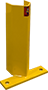 Save-Ty Yellow 12" Universal Post Protector 4 1/8" Opening