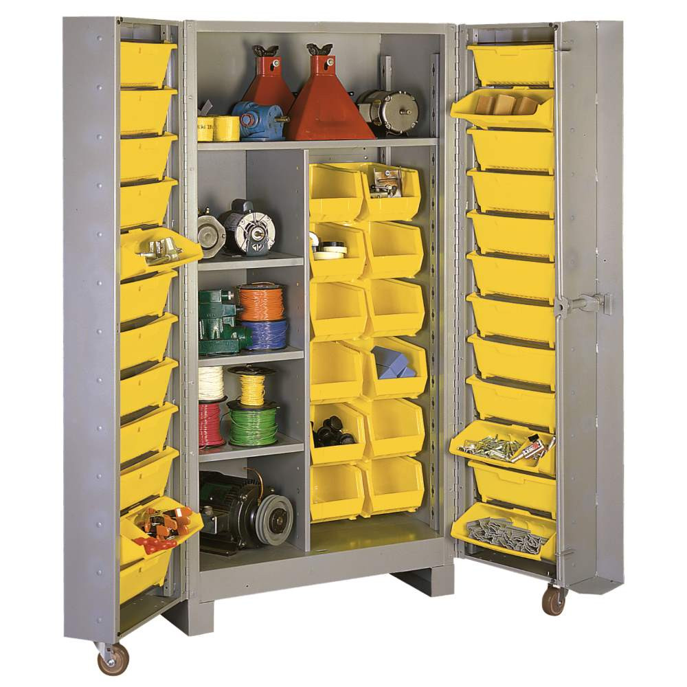 1128 Lyon Deep Door Cabinet with Tilt-Bins | Industrial Shelving