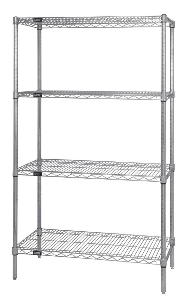 WR86-2472C Chrome Wire Shelving Unit 24"D x 72"W x 86"High