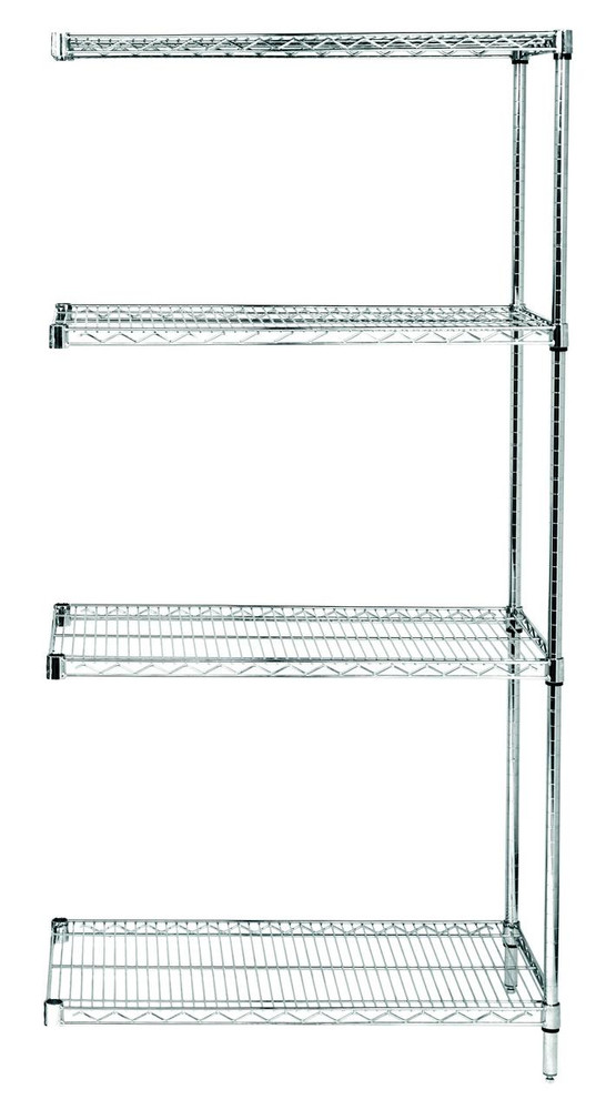 Chrome Wire Shelving Add-On 12"D x 60"W x 54"High